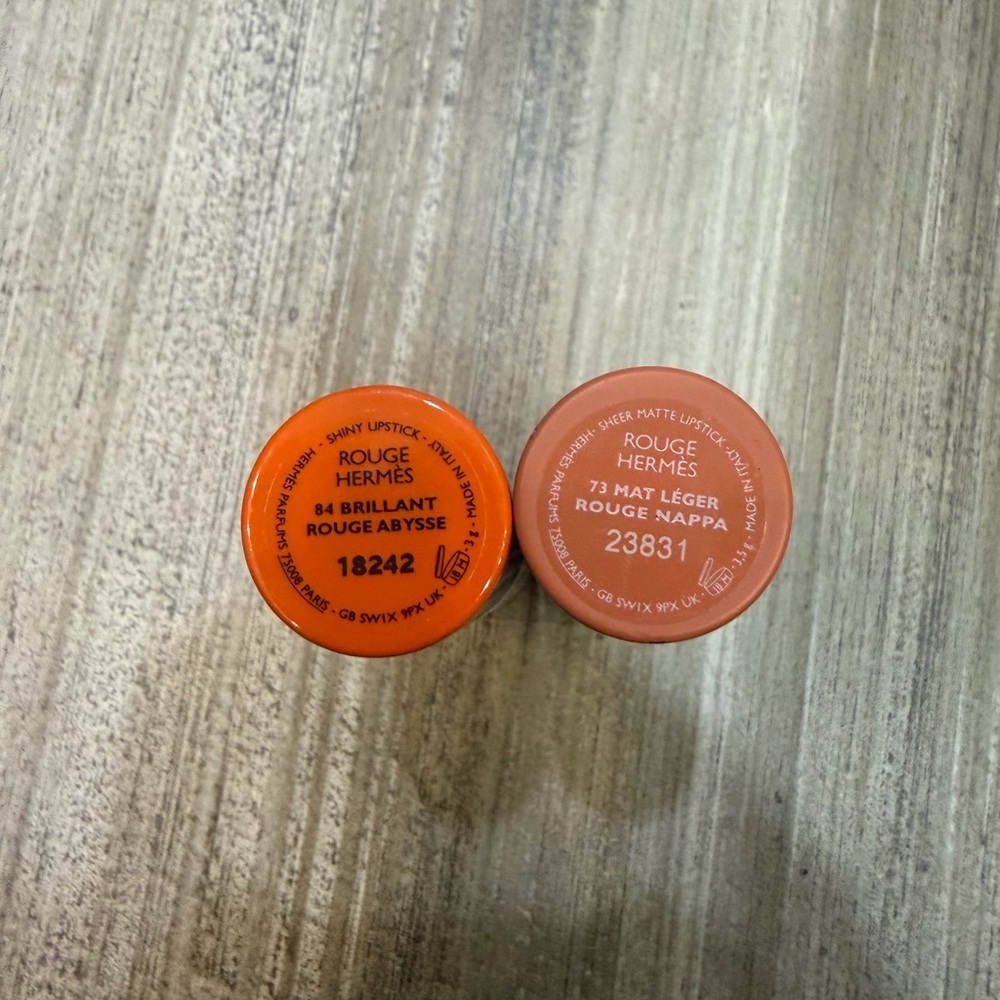Hermes lipstick duo: rouge nappa and rouge abysse - Picture 2 of 5
